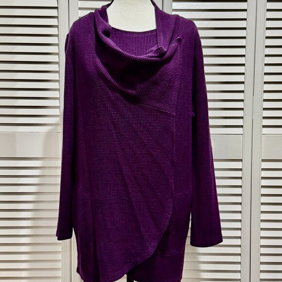 Chico’s Zenergy Purple Cardigan & Camisole Set – Size XL / 16-18 (Chico's 3) - Picture 2 of 13